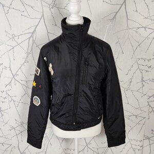 Killah Black Asymmetrical Full Zip High Neck Moto Jacket